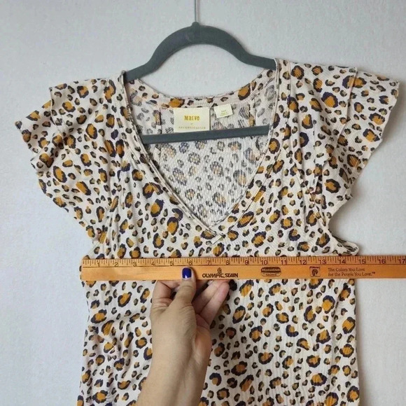 ♥MAEVE by ANTHROPOLOGIE Catie Ruffle-Sleeve Top Size XSP - Picture 6 of 9